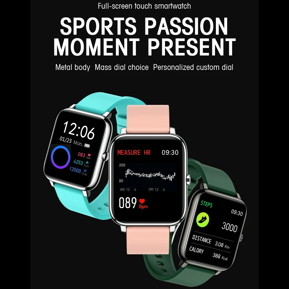 Smart Watches Men Women Sports Clock Fitness Tracker Heart Rate Sleep Monitor Music Waterproof Smartwatch Gift For iOS Android