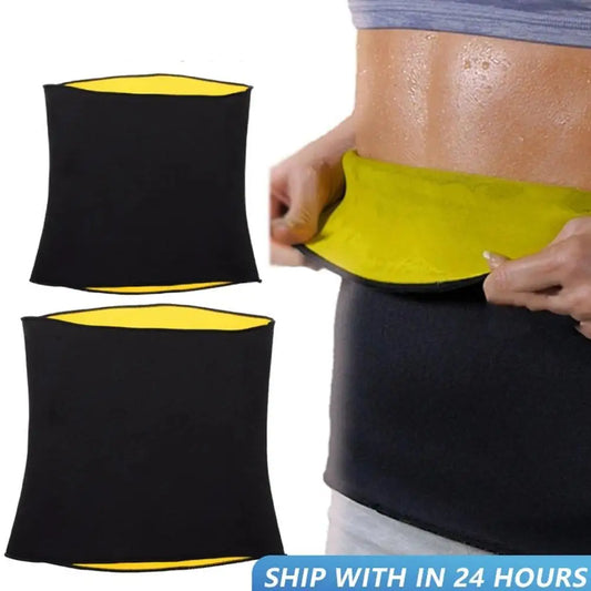 Sauna Waist Trimmer Belly Wrap Workout Sport Sweat Band Abdominal Trainer Weight Loss Body Shaper Tummy Control Slimming Belt